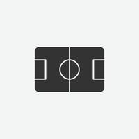 estadio de fútbol icono de vector. simple signo de arena aislado vector