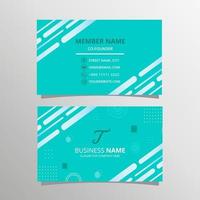 Minimal Simple Blue Business Card Template With Diagonal Lines vector