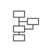 hierarchical structure icon vector