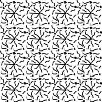 brush strokes vector seamless pattern. Black paint freehand scribbles, abstract ink background. Brushstrokes, smears, lines, squiggle pattern. Abstract wallpaper design, textile print vector illustration