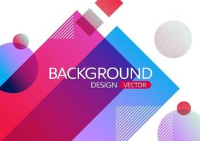 Abstract background geometry design vector