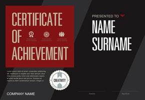 certificate of appreciation template, multipurpose certificate border with badge design vector
