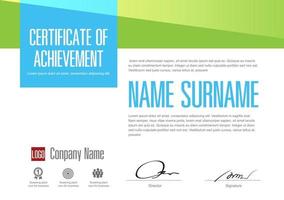 Ccertificate of appreciation template, multipurpose certificate border with badge design vector