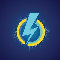 Abstract Electric Power Vector Graphice Background