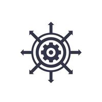 distribution, expansion vector icon