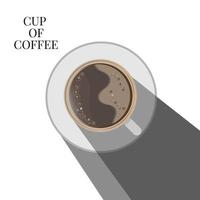 Ilustración de vector gráfico de taza de café.