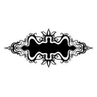 Vector decorative frame in vintage style, isolated on a white background. Elegant item for decorating of invitations, cards, web