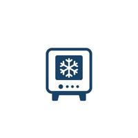 industrial fridge icon, vector