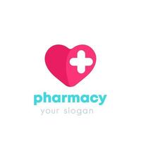 pharmacy, drugstore logo, vector