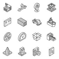 Logistic Services Elements vector