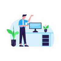Design and manufacture of digital products vector illustration