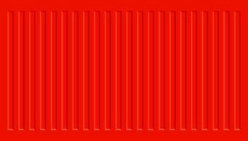 Red cargo container background vector. vector