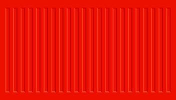 Red cargo container background vector. vector