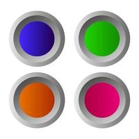 Web Button On White Background vector