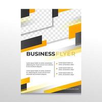 Modern Black and Yellow Business Flyer vector