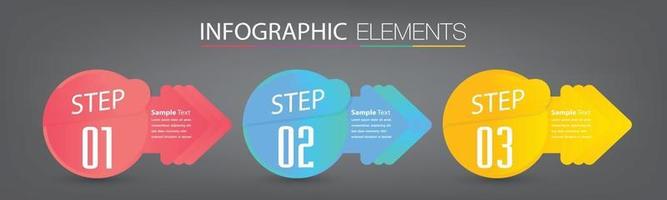 modern text box template, banner Infographics vector