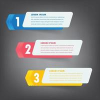 modern text box template, banner Infographics vector