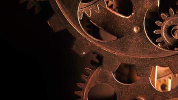 Abstract Grunge Industrial Clock Gears video