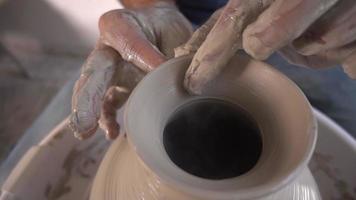 Pot Clay dekorative Kunstwerkstatt video