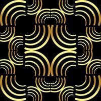 This is a vintage golden texture in an oriental style with arcs vector