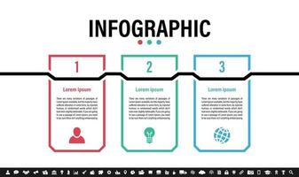 Infographic design template with business concept vector
