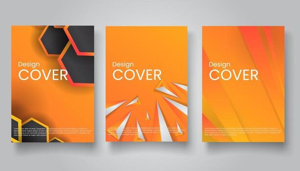 conjunto de fondo geométrico colorido abstracto vector