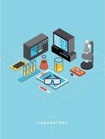 Isometric laboratory vector design