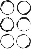 Grunge Circle Brush vector