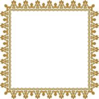 Beautiful Square Golden Frame Vector