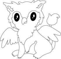 Griffin Kids Coloring Page Great for Beginner Coloring Book vector