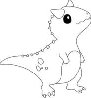 Dinosaur Carnotaurus Kids Coloring Page Great for Beginner Coloring Book