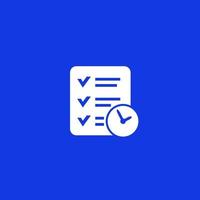 time management and planning vector icon