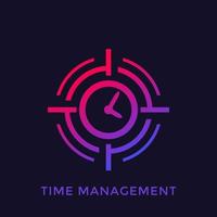 time management concept, vector