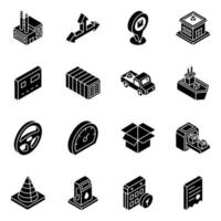 Logistic Services Elements vector