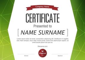 certificate of appreciation template, multipurpose certificate border with badge design vector