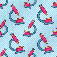 microscope seamless pattern illustration vector