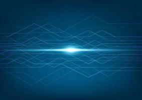 Abstract lines technology connection digital data and big data background. vector
