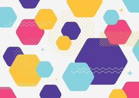 Abstract colorful geometric shapes background banner template. vector