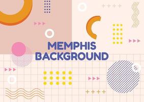 diseño de memphis fondo diseño moderno vector