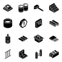 Construction Material and Elements vector