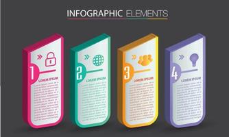 modern text box template, banner Infographics vector