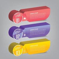 modern text box template, banner Infographics vector