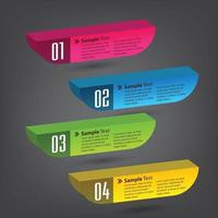 modern text box template, banner Infographics vector