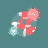 BANNER ON COVID 19 AND CORONAVIRUS vector