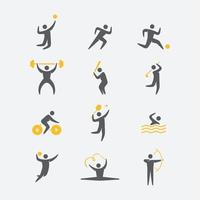 Different Physical Activities Do Sports Set Stock Vector (Royalty Free)  2313098991