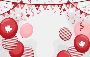 Canada Day Festivity Background vector