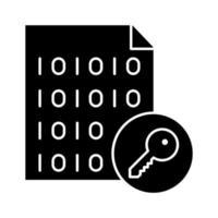 File Encryption Icon vector