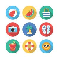 Fun Summer Objects Around Us vector