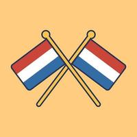 Netherlands Flag Icon vector