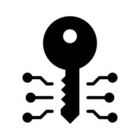 icono de cifrado de clave vector